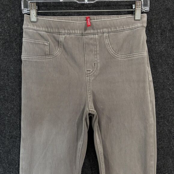 Spanx Pants Womens Small Gray Jean-ish Skinny Jeggings Pull On Shaping Pockets - Picture 2 of 13